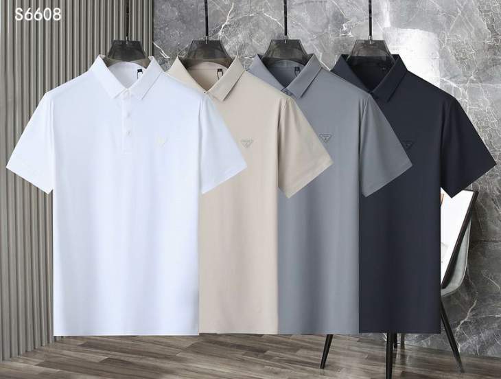 Picture of Prada Polo Shirts Short _SKUPradaM-4XL26rx26625603